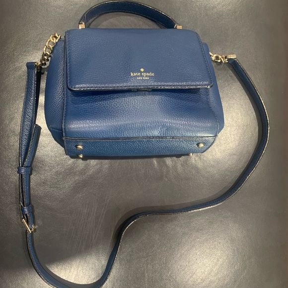 Kate Spade Blue Leather Crossbody Bag - Picture 2 of 14